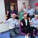 Saint Catherine's staff get into the festive mood.