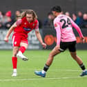 Kieran Burton in action for Boro against Curzon Ashton  PHOTO BY VIKING PHOTOGRAPHY YORK