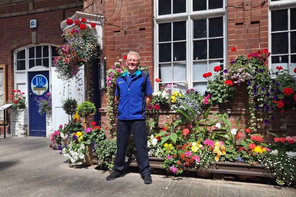 Andrew Loxton has been brightening Bridlington Railway Station with some brilliant displays for 10 years.