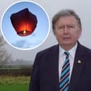 Bridlington’s MP Sir Greg Knight is calling for a ban on sky lanterns. Photo: Greg Knight/ Adobestock,