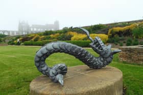 Whitby youth hiostel's gardens.