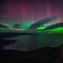 Stunning Aurora Borealis over Scarborough's Jacksons Bay, near Scalby Mills.