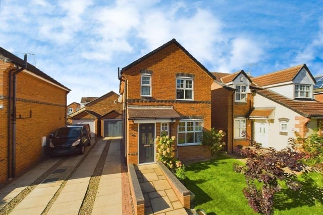 This three bedroom detached house is for sale with Hunters for £220,000.