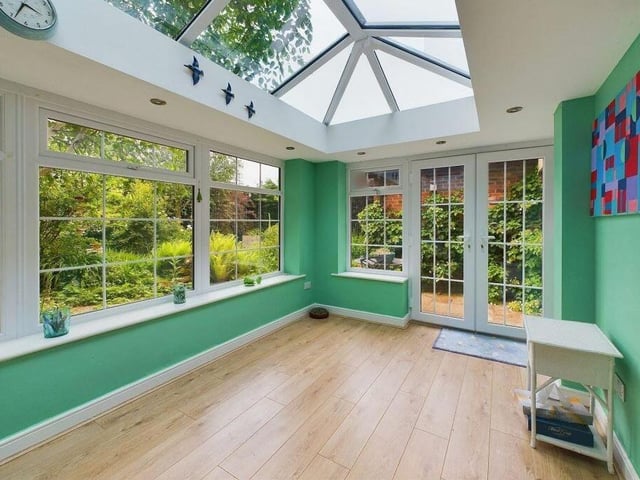 The garden room extension makes indoor to outdoor living easy - ideal for the summer.