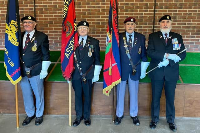 Mr English's funeral was held at East Riding Crematorium, Octon and included The Last Post and a minute’s silence. Photo courtesy of Joy Harrison.