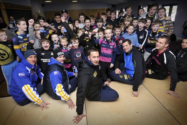 Leeds Rhinos go to Scarborough Rugby Club to meet fans, Danny McGuire and the team.
Picture: Richard Ponter.