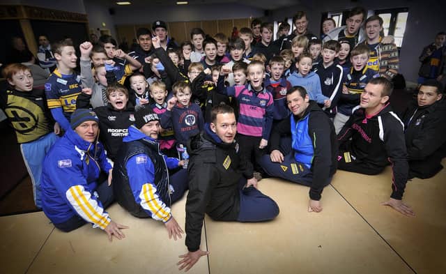 Leeds Rhinos go to Scarborough Rugby Club to meet fans, Danny McGuire and the team.
Picture: Richard Ponter.