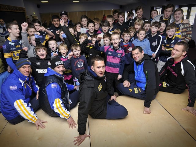 Leeds Rhinos go to Scarborough Rugby Club to meet fans, Danny McGuire and the team.
Picture: Richard Ponter.