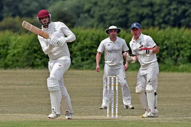 Kyle Outhart struck 42 in Sherburn's two-run win at Great Habton. Photo by Simon Dobson