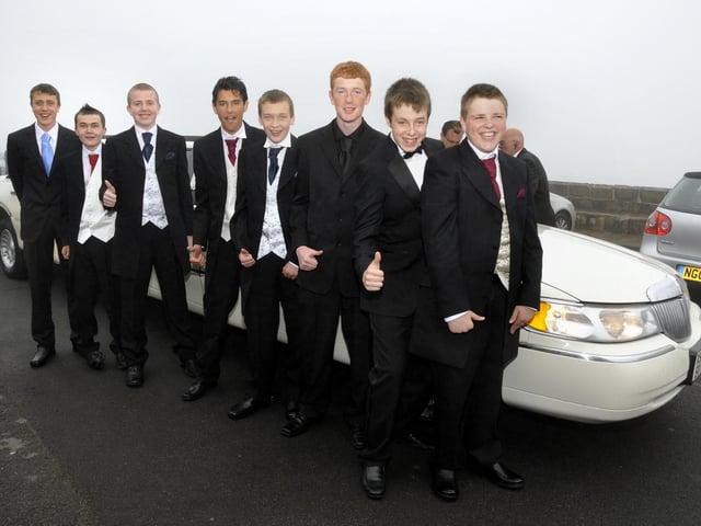 Conor Skelton (right) and his mates arrived by stretch Lincoln limo in 2009.
