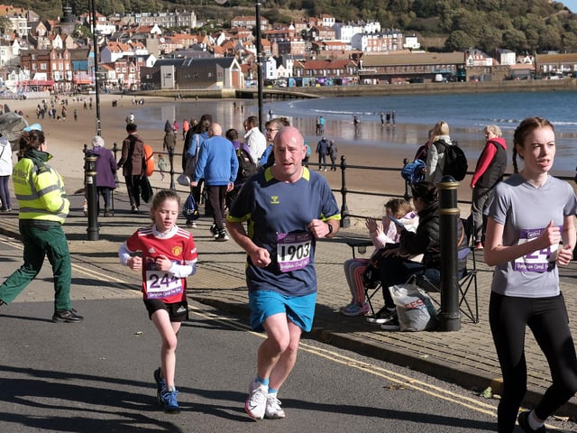The fun run followed the 10k race.