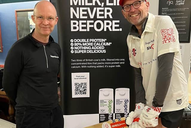 Richard Williman has received a £3,000 sponsorship from the York-based high-protein cow’s milk brand in support of his challenge to raise funds for the Ruth Strauss Foundation