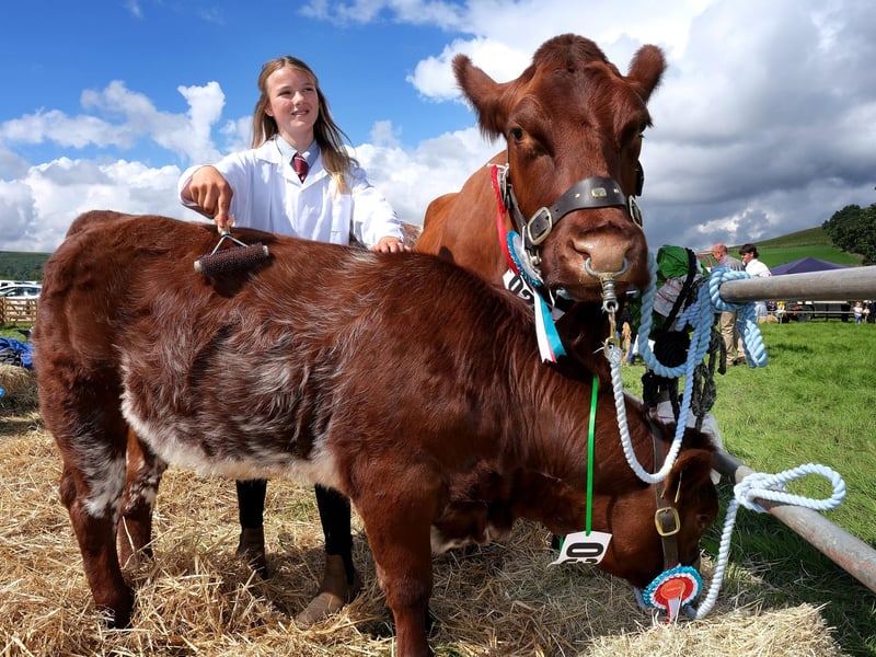 Jessie working at the show.
picture: Richard Ponter