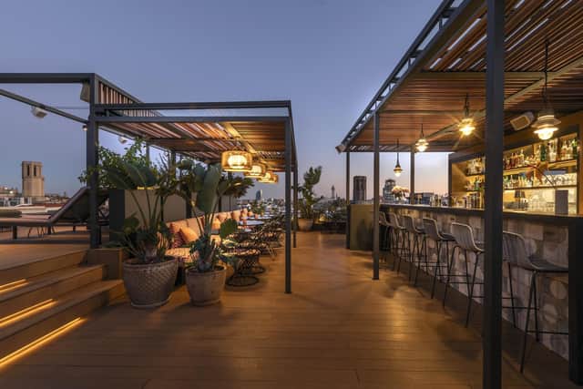 Night time is right time to retire to Kimpton Vividora Terraza de Vivi rooftop bar tranquillity.