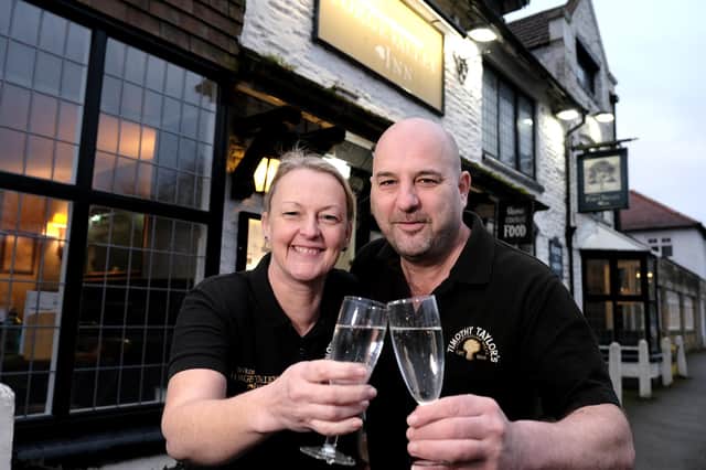 Heidi Dickinson and Mike Sykes say 'cheers' and 'goodbye' to Ye Olde Forge Valley Inn