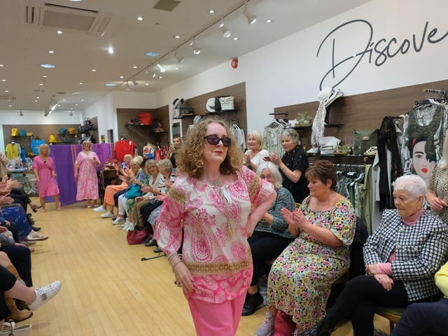 Organiser Sara Murphy on the runway