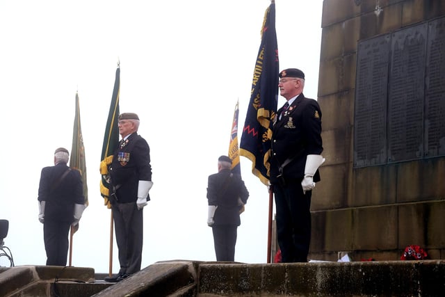 Standard Bearers at the memorial