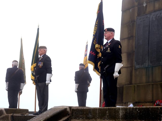 Standard Bearers at the memorial