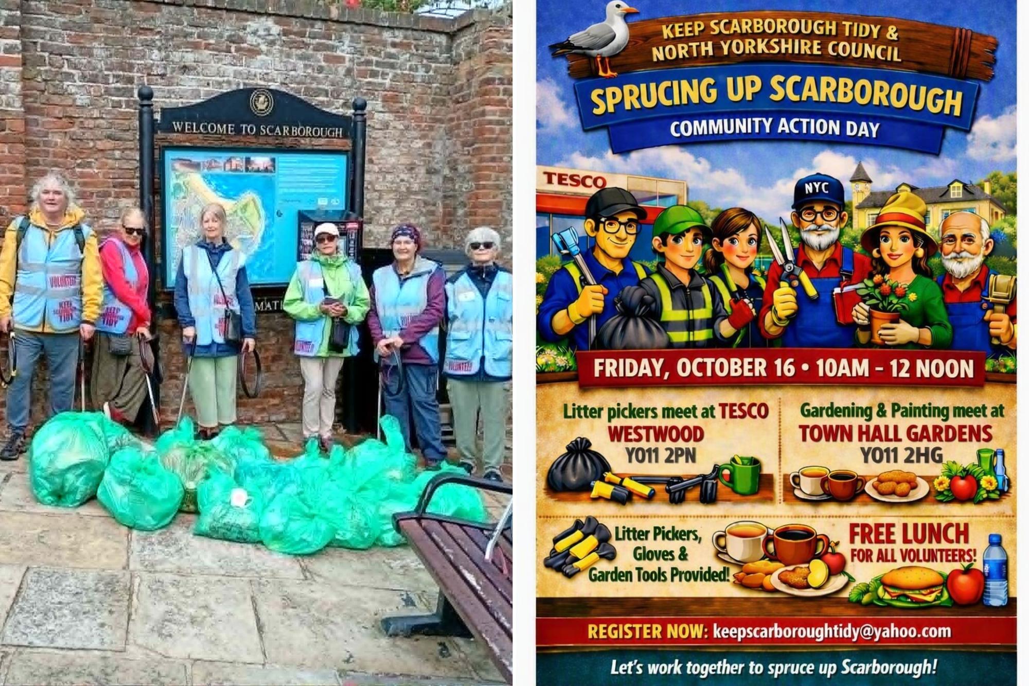 Volunteers urged to 'Spruce up Scarborough' on community action day