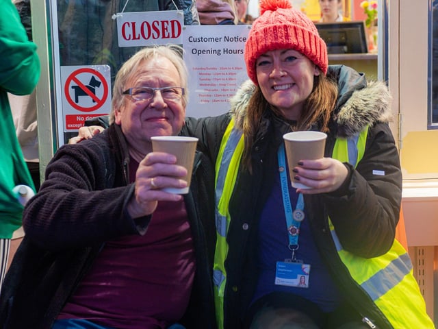 A well-earned cuppa!