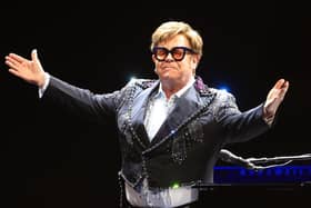 Elton John performs during his 'Farewell Yellow Brick Road' tour