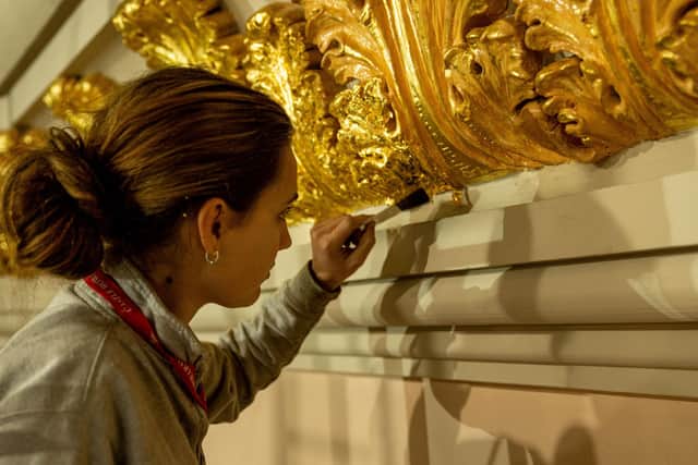 Restoration of the Octagon in the Long Gallery.