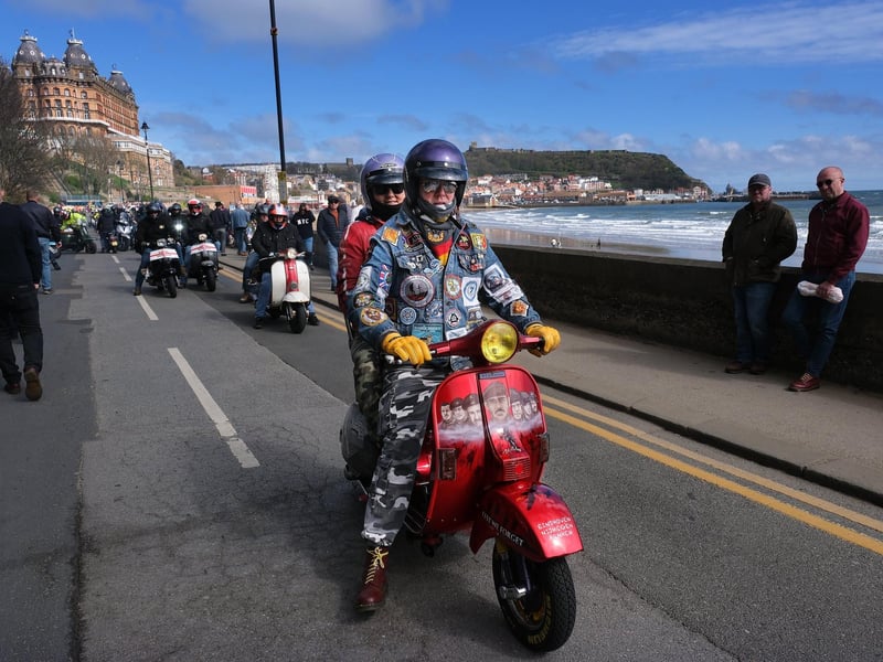 The incredible variety of scooters at the event was a beautiful spectacle.