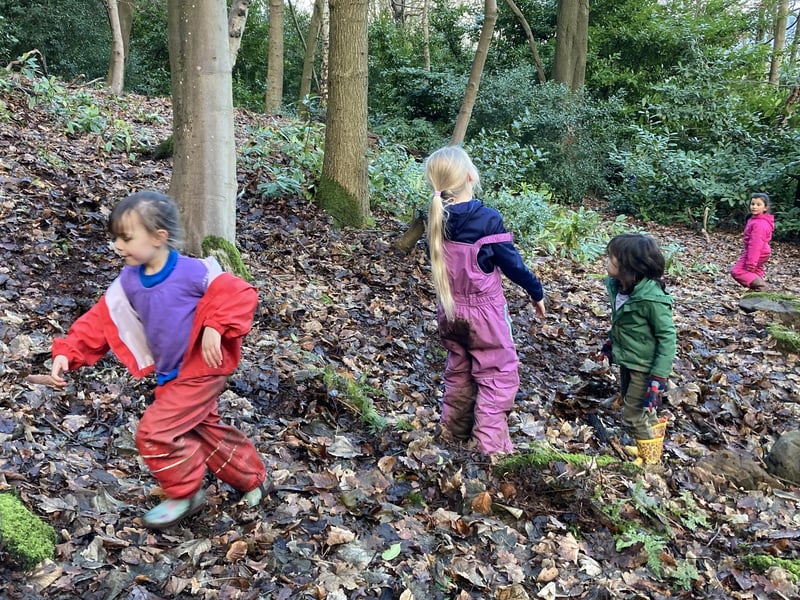 Fyling Hall forest school fun.