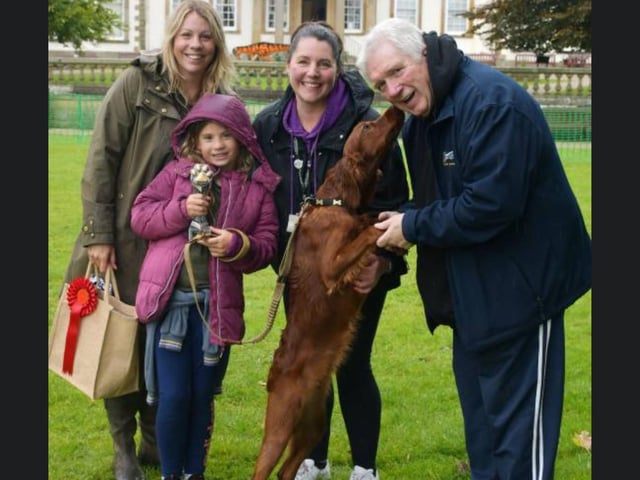 The Golden Dog of Sewerby 2024, which was sponsored by Bridlington Gold Radio, was Autumn! (Loveliest Lady category)