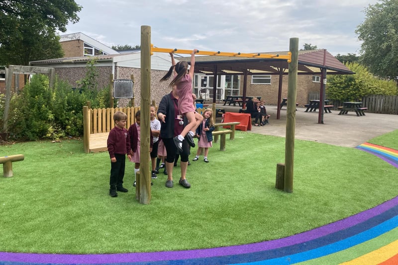 It has taken the School Business Manager, Jo Ward, six years to complete the new playground due to a lack of funds. Thankfully, kind donations made the project possible.