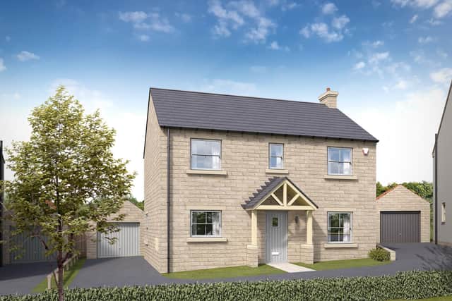 A three-bedroom detached property image for the development in Burniston, where homes are now available to reserve off plan.