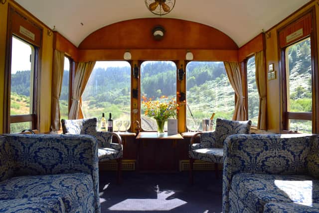 Travel in luxury on board the Great Western Saloon carriage