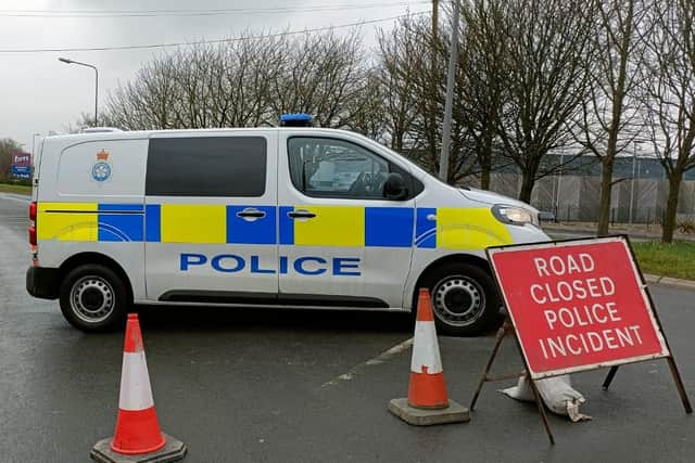 Stainsacre Lane, Whitby is currently closed due to an RTC. Image: Richard Ponter