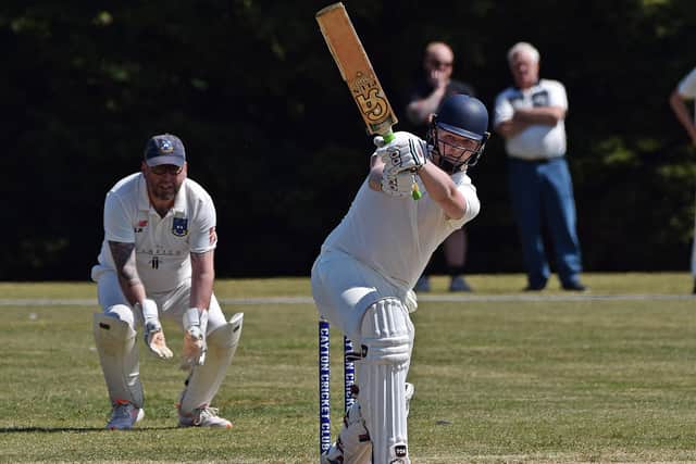 Action from Cayton v Ganton in YPLN Beckett Division 2. Photo by Simon Dobson