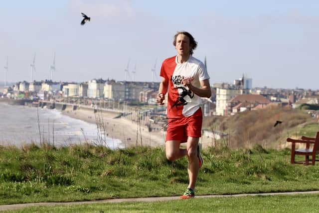 Brid Road Runners' James Wilson impressed at the Manchester Marathon. PHOTO BY TCF PHOTOGRAPHY