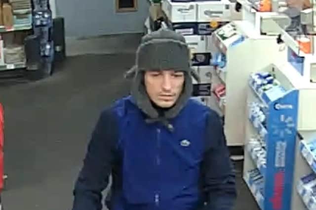Police are appealing for anyone who recognises the man in the image to contact them
