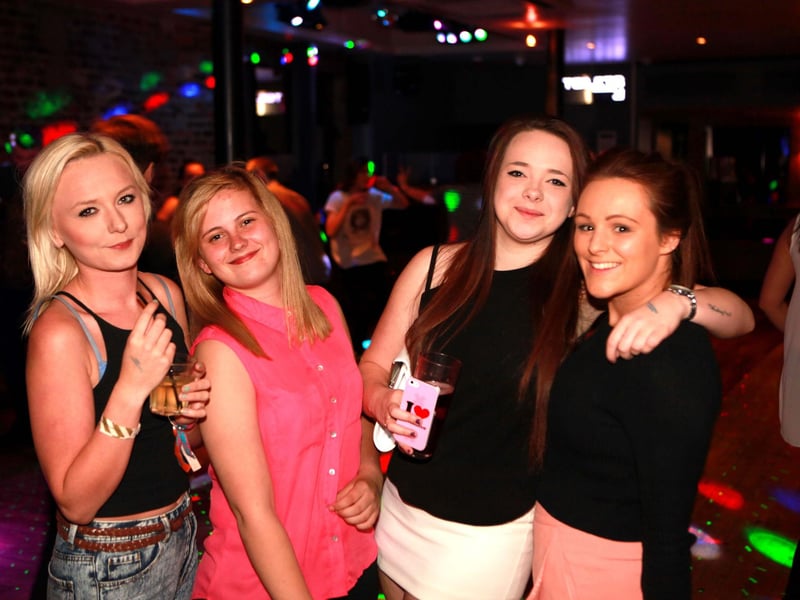 Dog, Natalie, Kita and Naomi looking glamorous in Blue Lounge