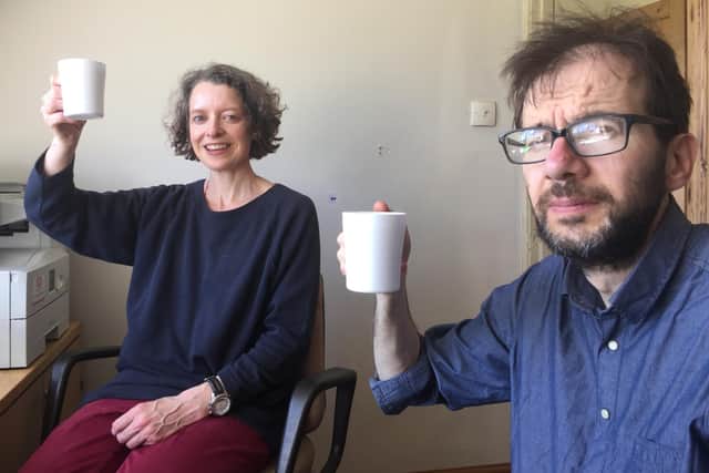 Esk Valley News Quarterly editors Nicola Chalton and Pascal Thivillon.