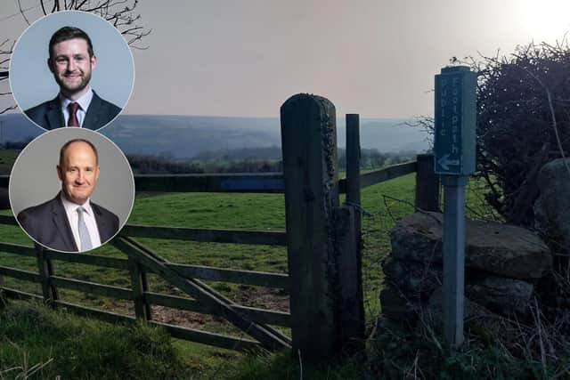 North York Moors and, inset, Jim McMahon (top) and MP Kevin Hollinrake.