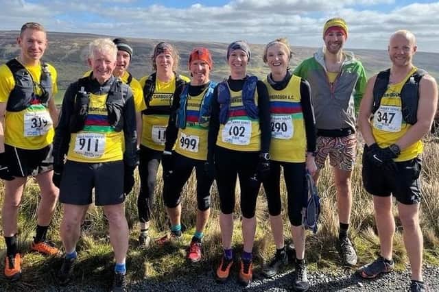 Scarborough AC runners at the Blakey Blitz Fell Race
