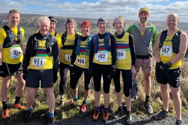 Scarborough AC runners at the Blakey Blitz Fell Race