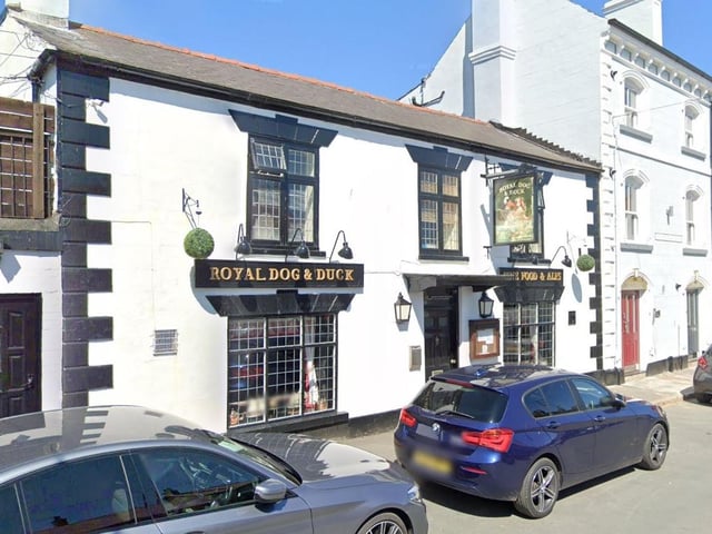 Royal Dog and Duck is a pub located in Dog and Duck Square, Flamborough. One Tripadvisor review said "Absolutely brilliant traditional pub. Fantastic staff. Full of smiles. Open fire makes it very cozy. "