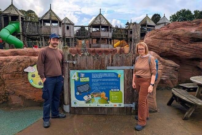 Ben Harris, Zoo Education Officer, Flamingo Land and Caroline Calvert, Project Manager for BioYorkshire and York and North Yorkshire Bioeconomy Cluster.