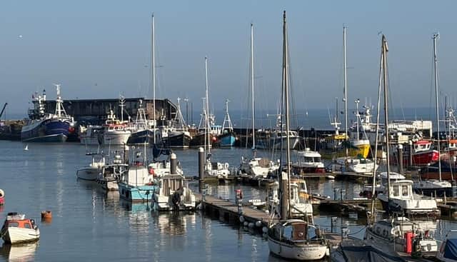 A peaceful Bridlington harbour, by Ian Sandy.