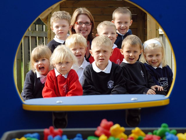 2008. Sherburn School - Teacher Katherine Crowther, Callum Bean, Finn Bricusse, Olivia Beaumont Smith, Abbey Ratcliffe, Jean Slack, Thomas Hall, Thomas Garnett, Peter Hatch, Lewis Robinson.