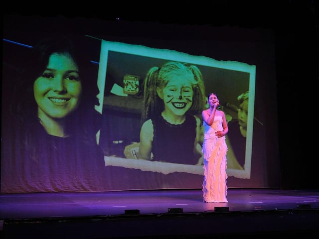 Gracie Boocock’s final solo, with her first and last image at Colebrooke projected on the screen - 11 years in the making!