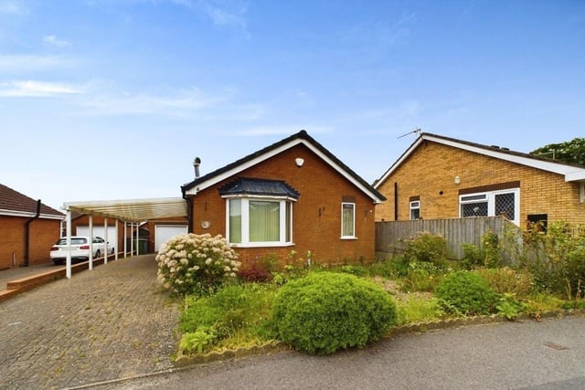 This two bedroom detached bungalow is for sale with Hunters for £200,000.