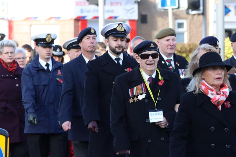 Veterans proudly march on Remembrance Day.