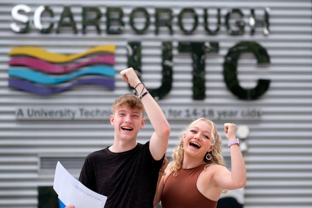Alfie Cox celebrates with sister Jess: "I got what I needed," he said with a grin.

Alfie has been spending one day a week working with college partner Unison and will now move on to a full-time apprenticeship with the firm.