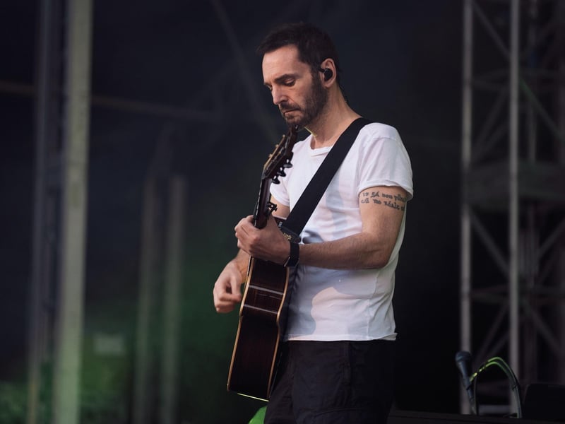 Snow Patrol on stage in Scarborough. picture: Cuffe & Taylor